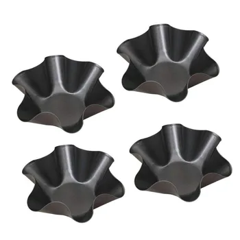 Large Non-Stick Fluted Tortilla Shell Pans Taco Salad Bowl Makers, Non-Stick Carbon Steel, Set Of 4 Tostada Bakers
Large Non-Stick Fluted Tortilla Shell Pans Taco Salad Bowl Makers, Non-Stick Carbon Steel, Set Of 4 Tostada Bakers