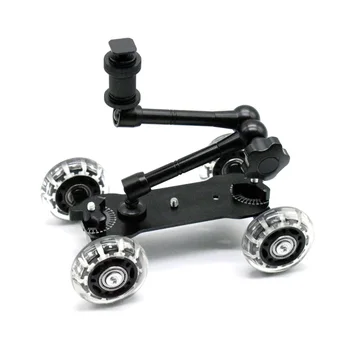 Mobile Rolling Sliding Dolly Stabilizer Skater Slider 11 Inch Articulating Magic Arm Camera Rail Stand Photography Car
Mobile Rolling Sliding Dolly Stabilizer Skater Slider 11 Inch Articulating Magic Arm Camera Rail Stand Photography Car