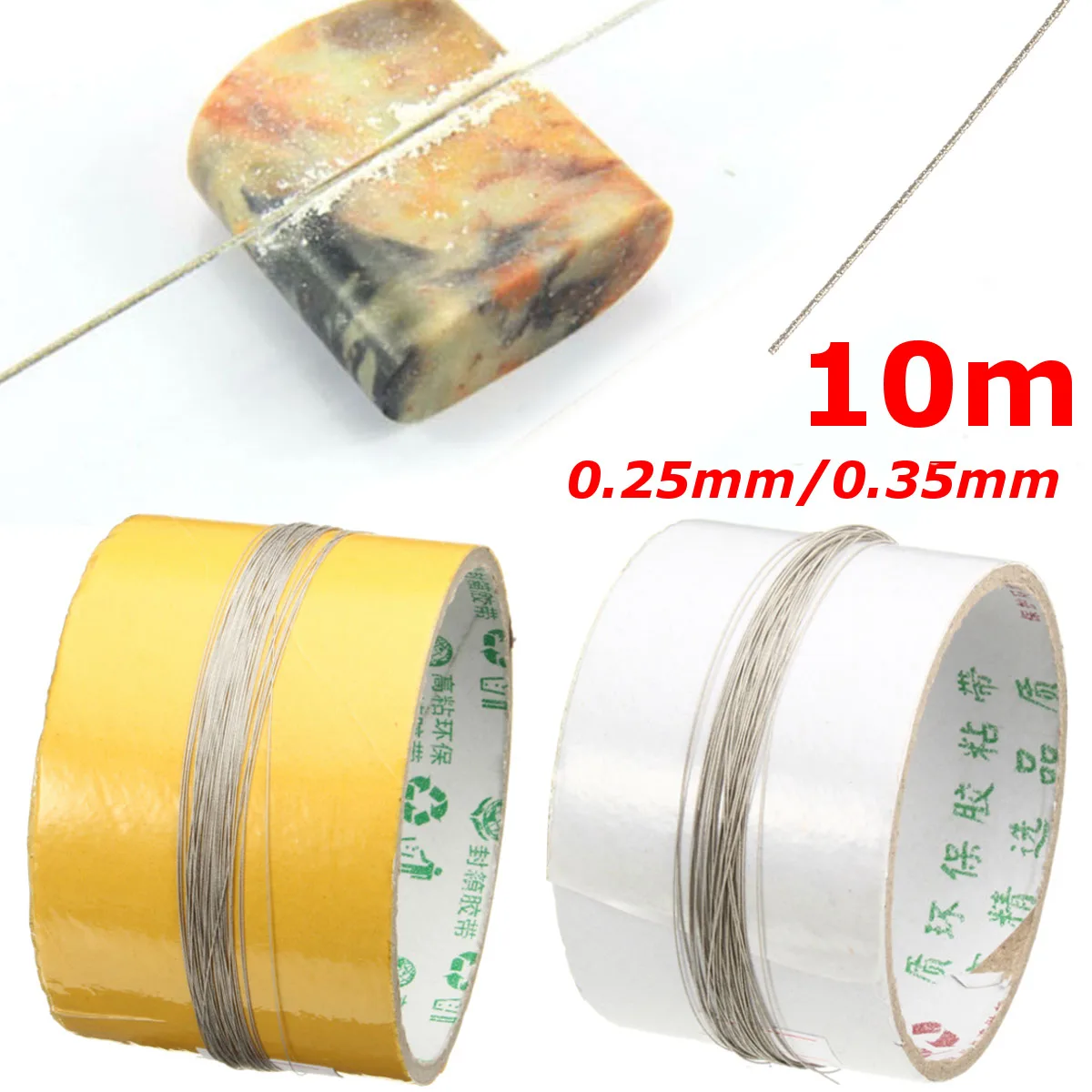 10m Length DIY Coping Cutting Saw Blades 0.35mm Diamond Cutting Wire Metal Wire Diamond Emery Jade Metal Stone Glass
10m Length DIY Coping Cutting Saw Blades 0.35mm Diamond Cutting Wire Metal Wire Diamond Emery Jade Metal Stone Glass