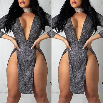 Skirts 2019 Spring Women Long Sleeve Deep V-Neck Bodycon Sexy Ladies Sequin Evening Club Short Mini Skirts
Skirts 2019 Spring Women Long Sleeve Deep V-Neck Bodycon Sexy Ladies Sequin Evening Club Short Mini Skirts