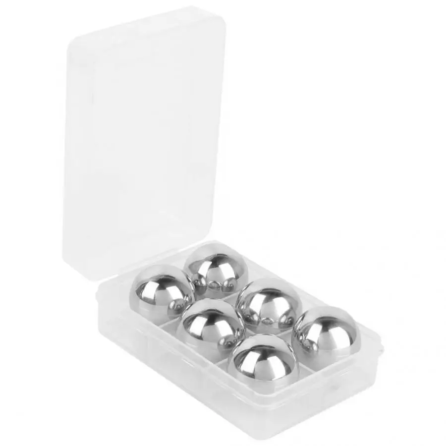 Bar Club wine accessories 6Pcs Stainless Steel Ice Whiskey Vodka Stones Ball Ice Chiller Stone Beer Wine Cooling Bal
Bar Club wine accessories 6Pcs Stainless Steel Ice Whiskey Vodka Stones Ball Ice Chiller Stone Beer Wine Cooling Bal