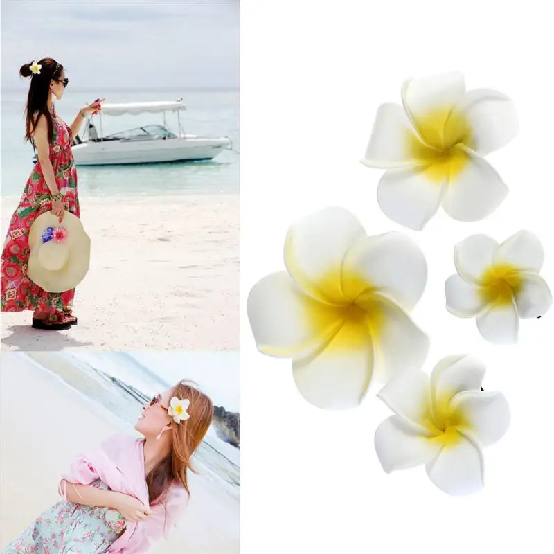 4pcs Hawaiian Flowers Hair Clips Summer Party Bridal Barrette Tropical Beach Wedding Plumeria Flower Women Party Hairclip A0
4pcs Hawaiian Flowers Hair Clips Summer Party Bridal Barrette Tropical Beach Wedding Plumeria Flower Women Party Hairclip A0
