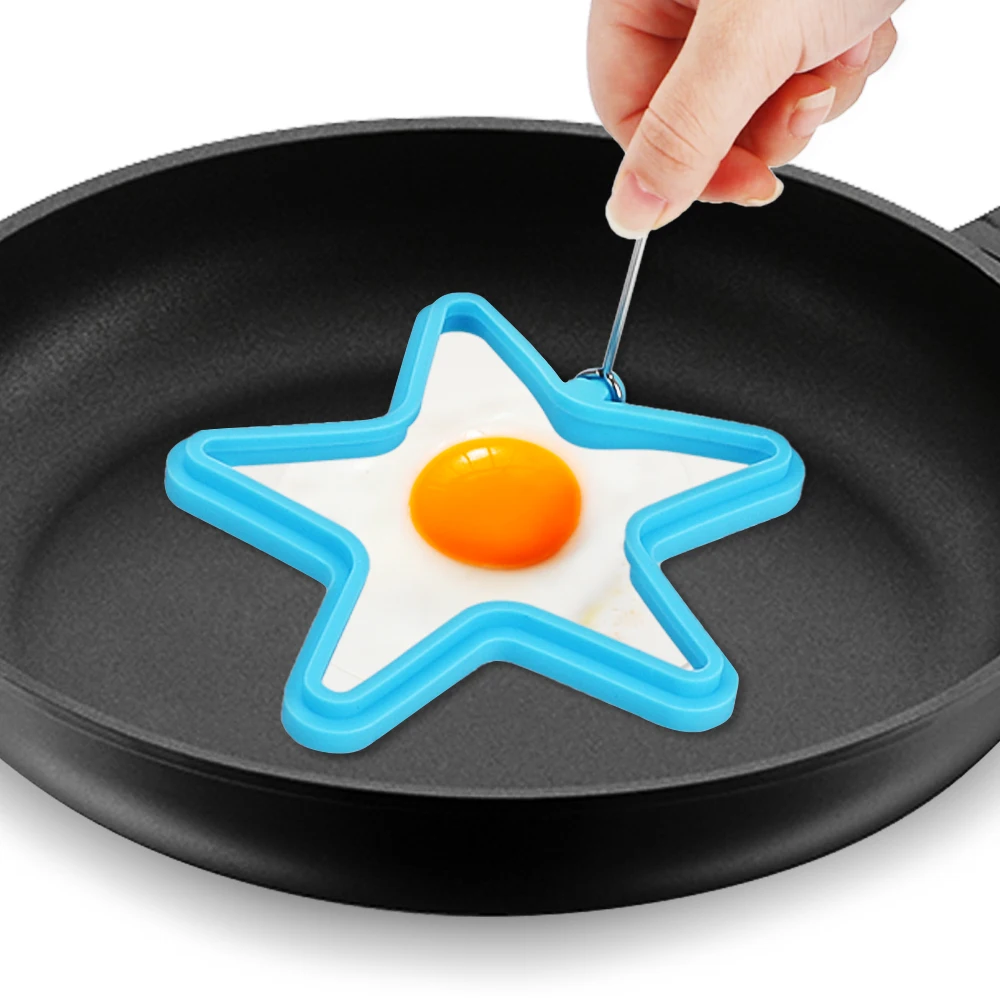 Star Shape Fried Kitchen Gadgets for DIY Foods Tool Fried Egg Pancake Ring Mold Silicone Egg Cooking Tools Set
Star Shape Fried Kitchen Gadgets for DIY Foods Tool Fried Egg Pancake Ring Mold Silicone Egg Cooking Tools Set