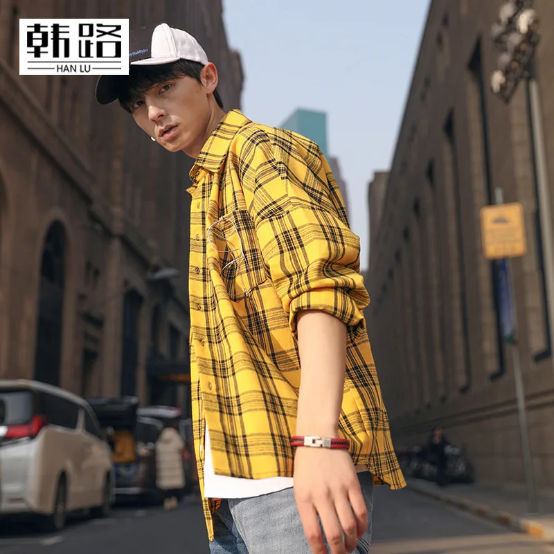 Hanlu Leisure Time Men's Wear 2019 Season Lattice Shirt Male Original Old Bf Wind Student Easy Shirt Loose Coat
Hanlu Leisure Time Men's Wear 2019 Season Lattice Shirt Male Original Old Bf Wind Student Easy Shirt Loose Coat