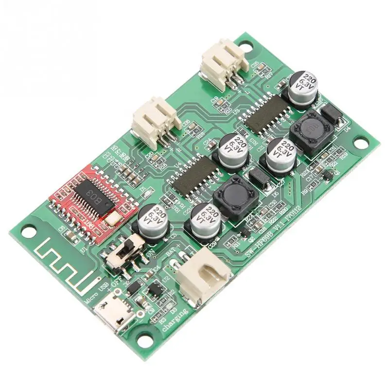 Bluetooth Power Amplifier Board DC 5V/3.7V Lithium Battery with Charge Management HF69B 2x6W
Bluetooth Power Amplifier Board DC 5V/3.7V Lithium Battery with Charge Management HF69B 2x6W
