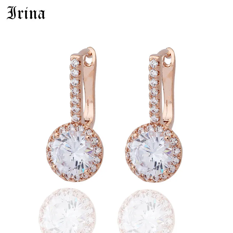 Irina Trendy Rose Gold Color Charm Drop Earring Round Cubic Zircon Metal Vintage Earrings Jewelry For Women Friend Gift
Irina Trendy Rose Gold Color Charm Drop Earring Round Cubic Zircon Metal Vintage Earrings Jewelry For Women Friend Gift
