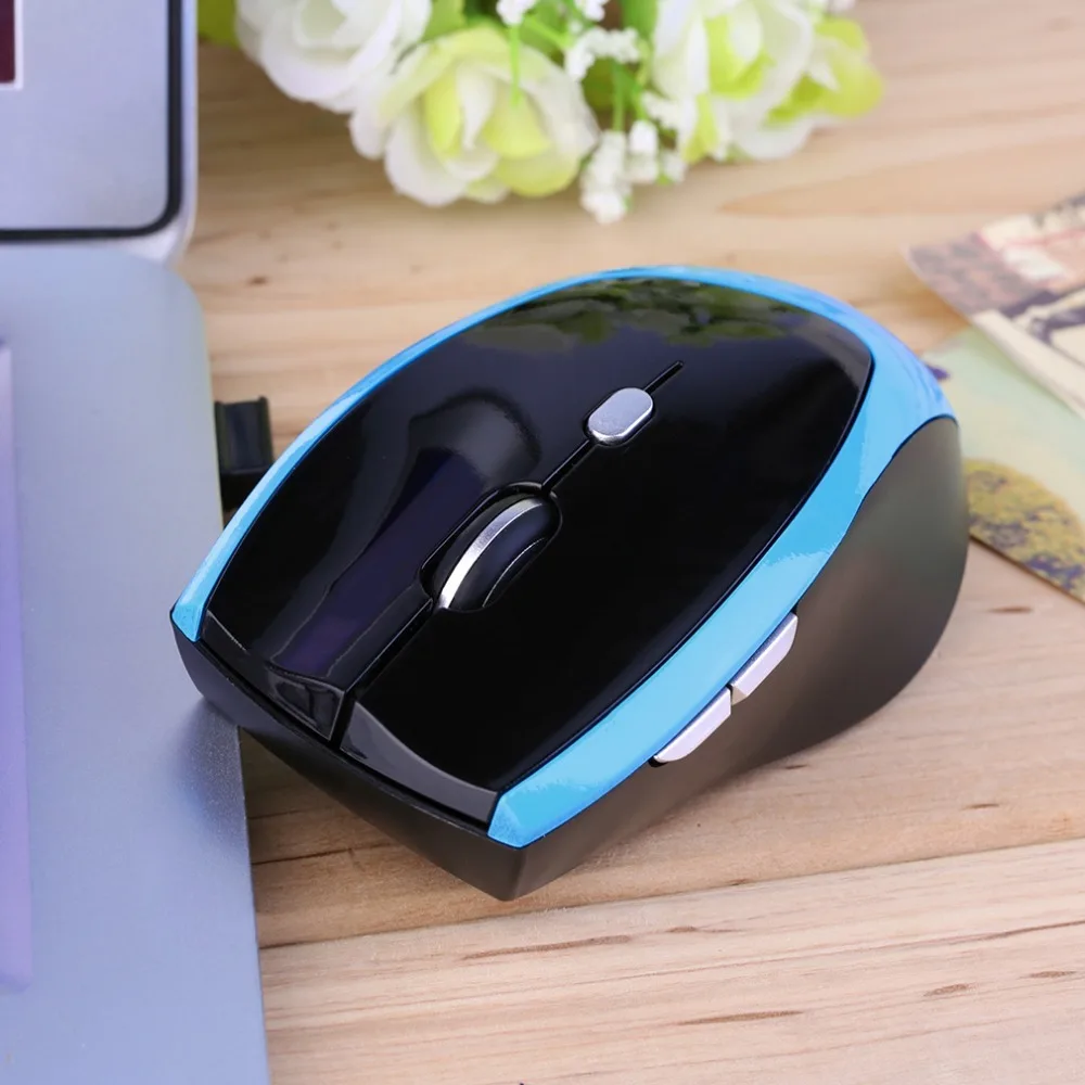New 2.4Ghz Mini portable Wireless Optical 6 Button 800 to 2000 DPI Adjustable Professional Gaming Game Mouse Mice For PC Laptop
New 2.4Ghz Mini portable Wireless Optical 6 Button 800 to 2000 DPI Adjustable Professional Gaming Game Mouse Mice For PC Laptop