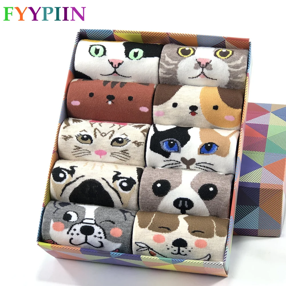 Women Socks popular New Cartoon Pug Kitten Pattern Cotton Socks Christmas Gifts Funny Cute Socks Woman
Women Socks popular New Cartoon Pug Kitten Pattern Cotton Socks Christmas Gifts Funny Cute Socks Woman