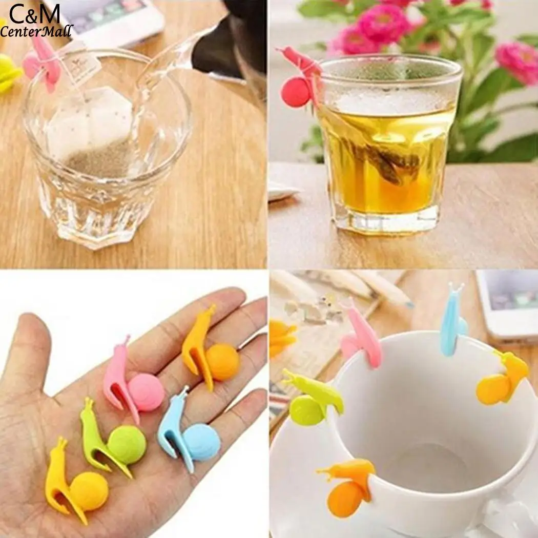 Snail As Pack Shape Tool Silicone Holder of Hanging Tea Cute Cup Bag 5Pcs Tea picture Clips
Snail As Pack Shape Tool Silicone Holder of Hanging Tea Cute Cup Bag 5Pcs Tea picture Clips
