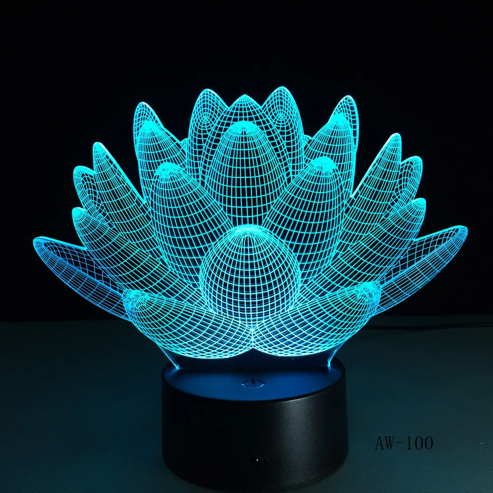 USB LED Lotus Flower Night Light 3D 7 Colors Christmas Gifts Mood Lamp Touch Kids Living/Bedroom Desk Sleeping Light AW-100
USB LED Lotus Flower Night Light 3D 7 Colors Christmas Gifts Mood Lamp Touch Kids Living/Bedroom Desk Sleeping Light AW-100