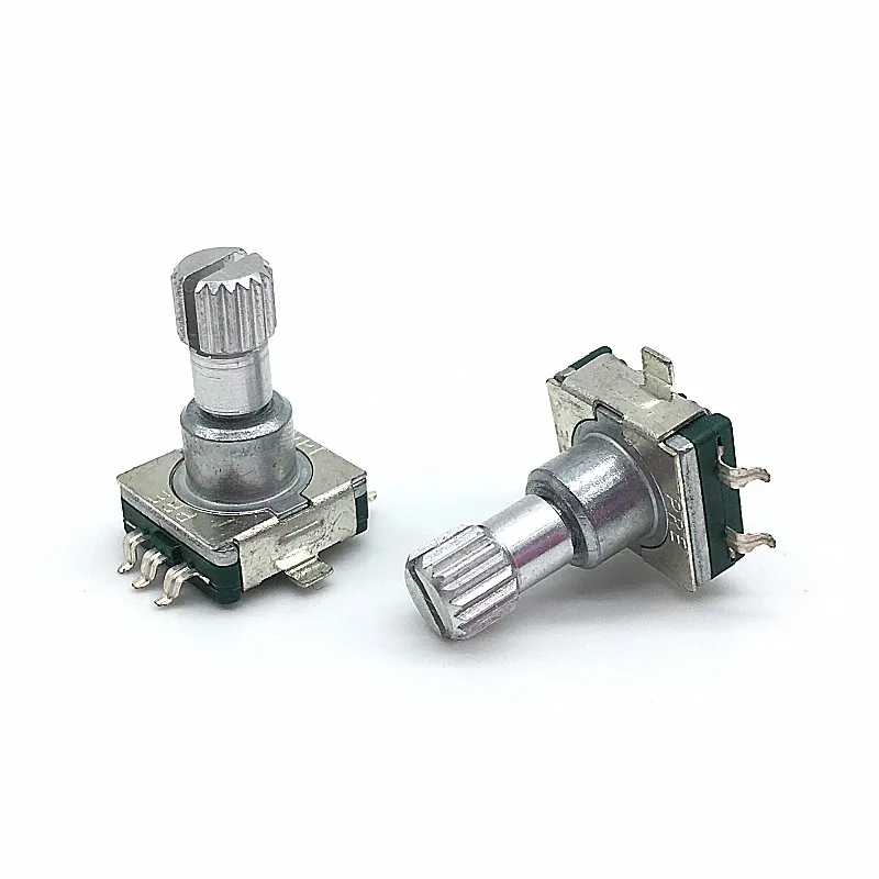 5pcs /lot Rotary Encoder Switch EC11 With Push Switch 30 Position 5pin SMD Type Handle Length 15mm Plum Shaft
5pcs /lot Rotary Encoder Switch EC11 With Push Switch 30 Position 5pin SMD Type Handle Length 15mm Plum Shaft