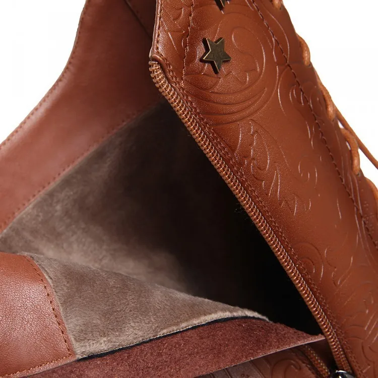 Autumn Genuine Leather Increase Down Knight High Shoes Women Winter Boots