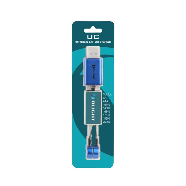 New Olight UC (Universal Battery Charger) MAGNETIC USB CHARGER for all single rechargeable lithium or NiMH battery
New Olight UC (Universal Battery Charger) MAGNETIC USB CHARGER for all single rechargeable lithium or NiMH battery