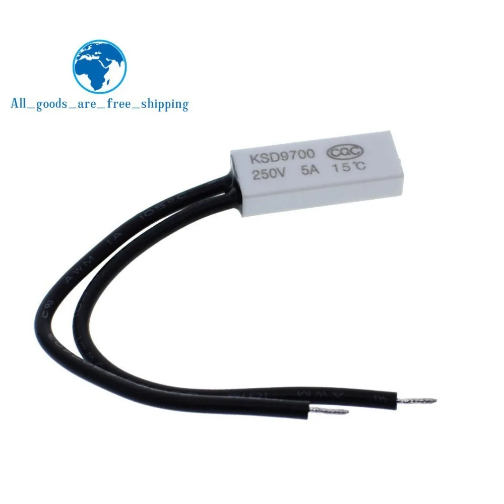 KSD9700 250V 5A Plastic Disc Temperature Switch N/C Thermostat Thermal Protector 15~70 degree centigrade Normal Close
KSD9700 250V 5A Plastic Disc Temperature Switch N/C Thermostat Thermal Protector 15~70 degree centigrade Normal Close
