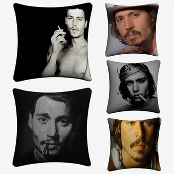 Johnny Depp Movie Star Linen Cushion Cover 45x45cm Decorative Pillow Case For Sofa Home Decor Throw Pillow Covers Almofada
Johnny Depp Movie Star Linen Cushion Cover 45x45cm Decorative Pillow Case For Sofa Home Decor Throw Pillow Covers Almofada