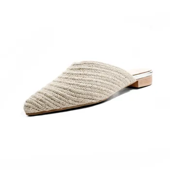 2019 summer fashion new pointed flat with slippers face simple shallow mouth national wind Mude shoes
2019 summer fashion new pointed flat with slippers face simple shallow mouth national wind Mude shoes