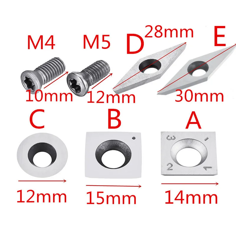 DANIU Wood Carbide Insert Milling Cutter Torx M4/M5 Screws For Wood Turning Tool Woodworking
DANIU Wood Carbide Insert Milling Cutter Torx M4/M5 Screws For Wood Turning Tool Woodworking