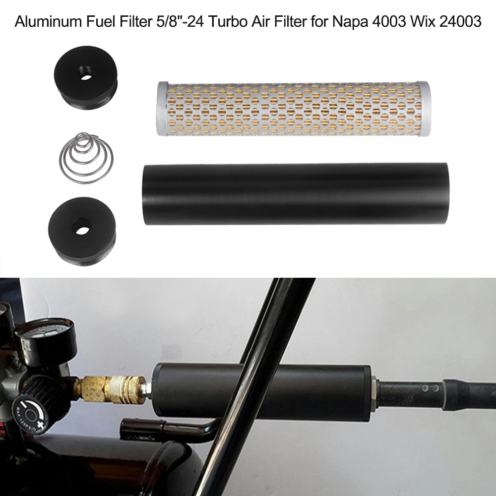 Aluminum Fuel Filter 5/8"-24 Turbo Air Filter for Napa 4003 Wix 24003 Car Styling
Aluminum Fuel Filter 5/8"-24 Turbo Air Filter for Napa 4003 Wix 24003 Car Styling