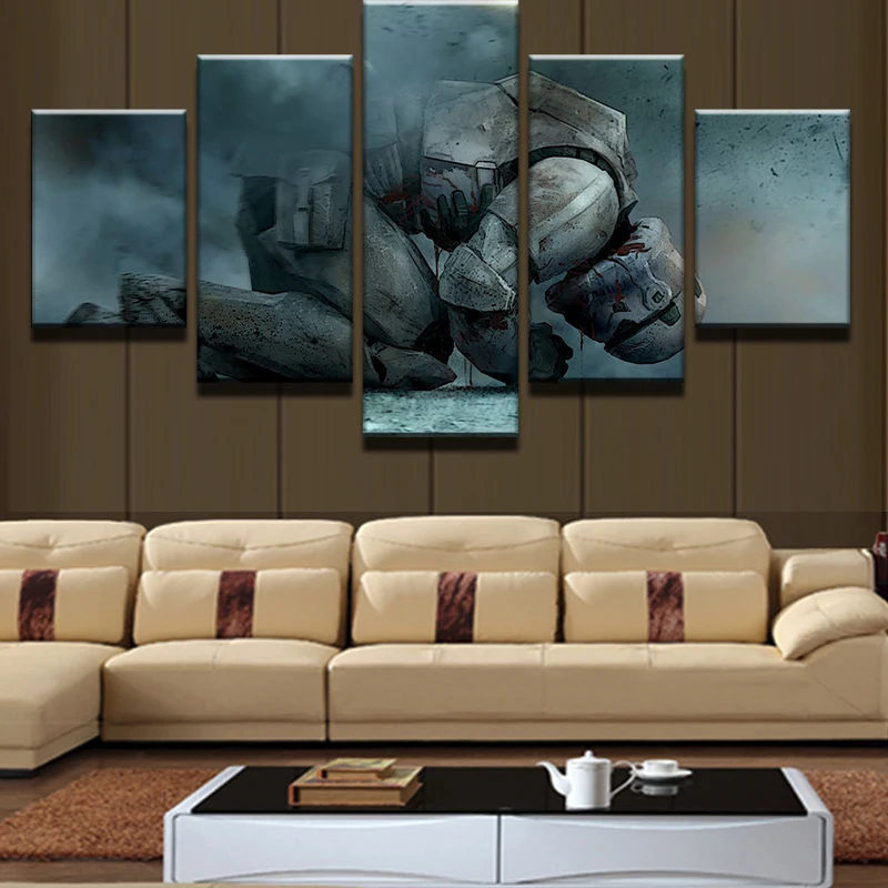 5 Panel Kneeling White Soldiers Star Wars Painting Canvas Wall Art Picture Home Decor Living Room Canvas Print Modern Painting
5 Panel Kneeling White Soldiers Star Wars Painting Canvas Wall Art Picture Home Decor Living Room Canvas Print Modern Painting
