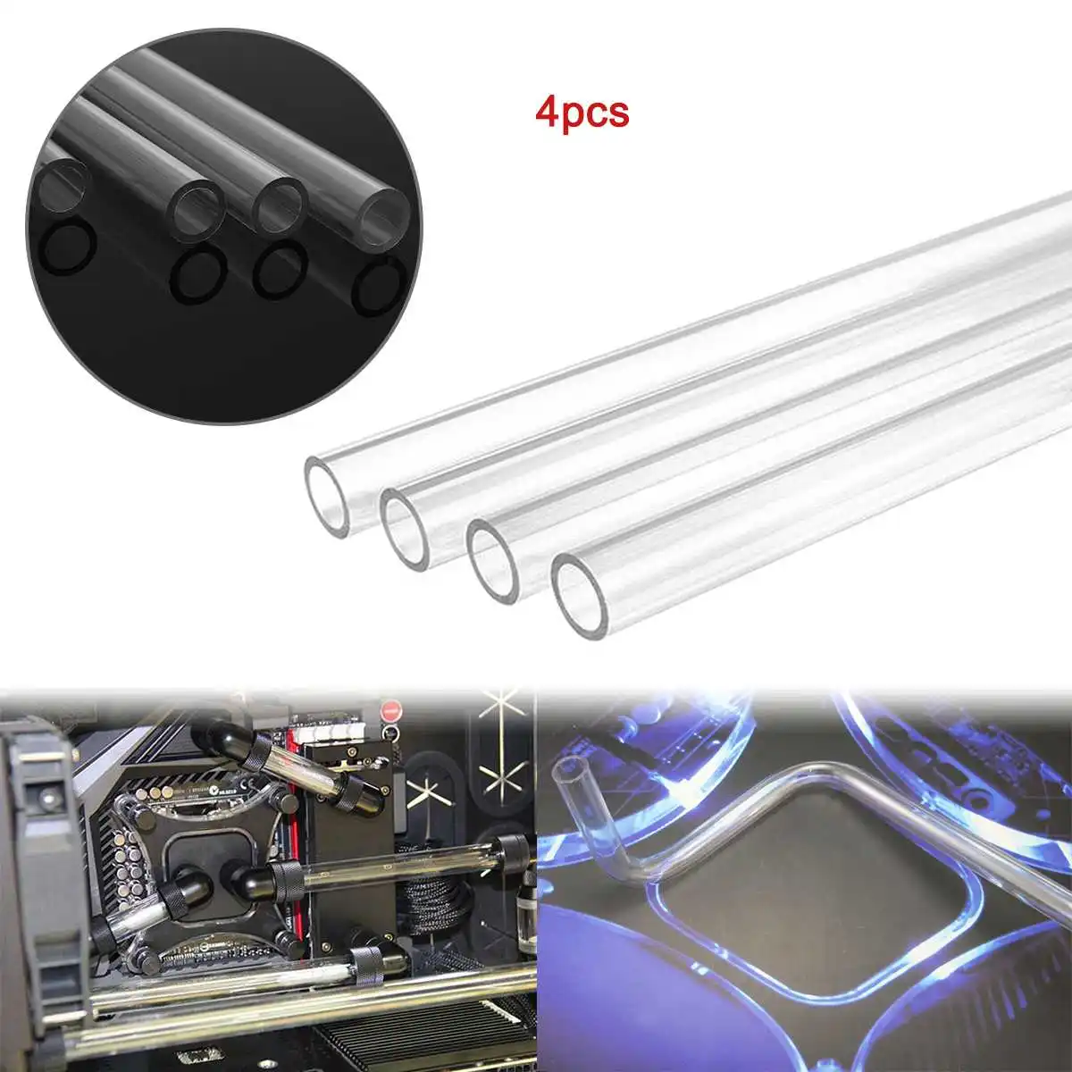 4pcs 500mm Transparent Tubing Rigid Hard Tubes Outer Diameter 14mm Clear Bending Hard Tubing Hose For Water Cooling Hard Tube
4pcs 500mm Transparent Tubing Rigid Hard Tubes Outer Diameter 14mm Clear Bending Hard Tubing Hose For Water Cooling Hard Tube