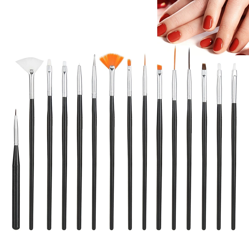 15pcs DIY Nail Art Manicure Pen Tool Kit Dotting Line Drawing Painting Brush Set nail art manicure tools accessoires
15pcs DIY Nail Art Manicure Pen Tool Kit Dotting Line Drawing Painting Brush Set nail art manicure tools accessoires
