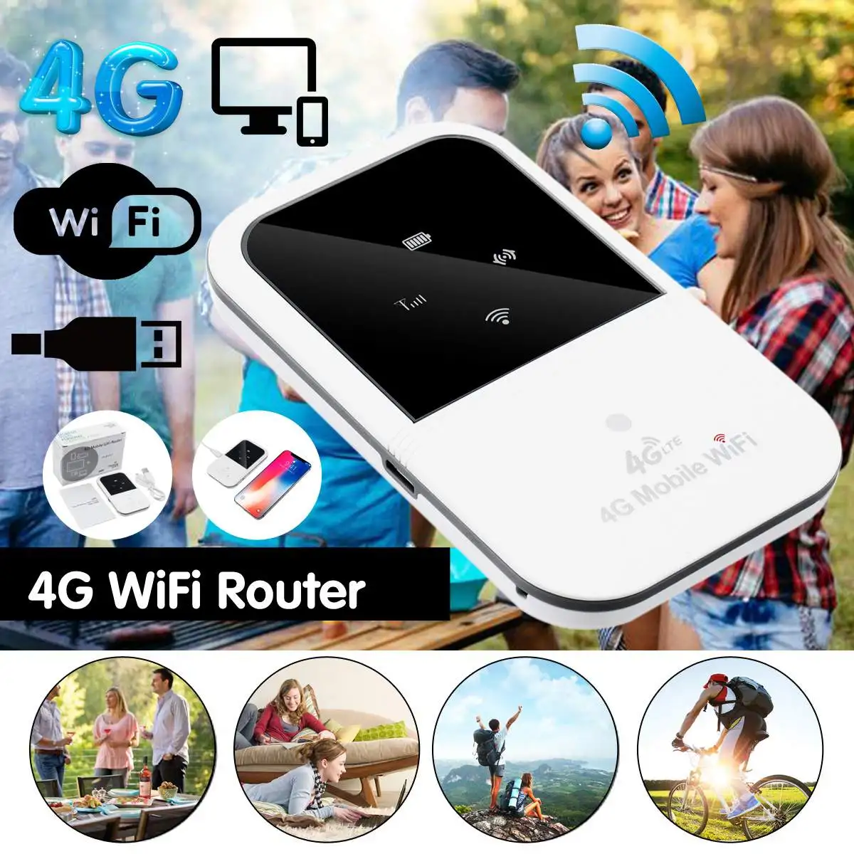 LEORY4G Wireless Router Portable WiFi 802.11 b/g/n 4G 150Mbps Portable Router 4G Hotspot With SIM Slot Wireless Routers Repeater
LEORY4G Wireless Router Portable WiFi 802.11 b/g/n 4G 150Mbps Portable Router 4G Hotspot With SIM Slot Wireless Routers Repeater