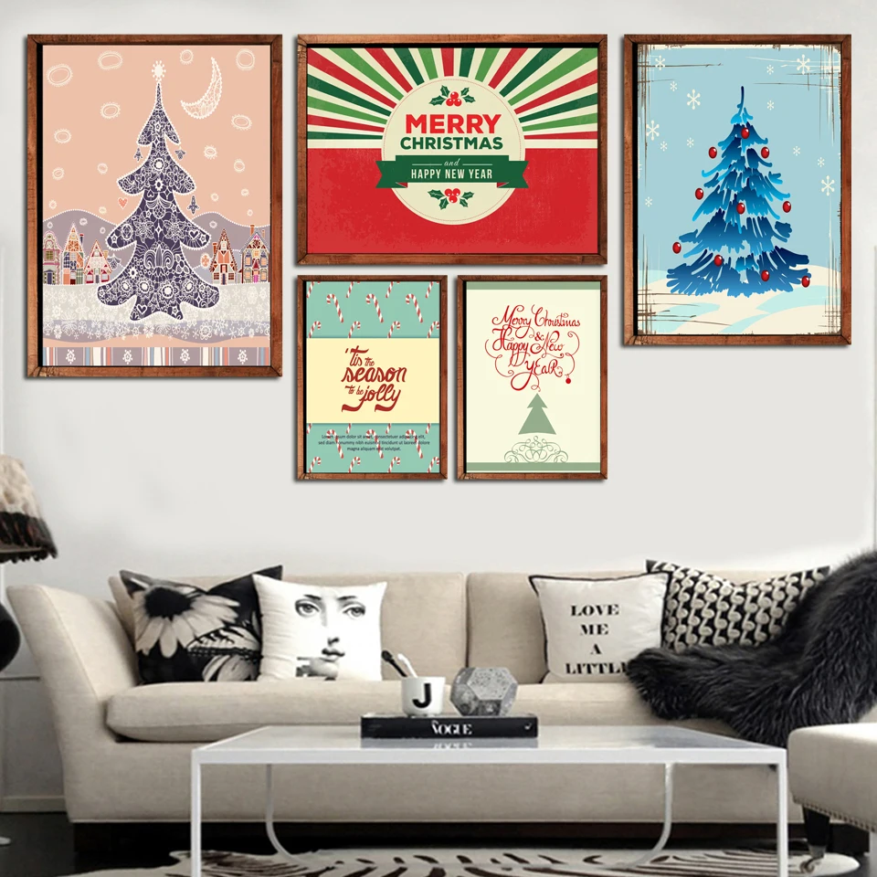 SVITY Christmas Tree Latter Poster Modern Art Wall Canvas Painting Merry Christmas Party Decorations For kid room FA868
SVITY Christmas Tree Latter Poster Modern Art Wall Canvas Painting Merry Christmas Party Decorations For kid room FA868