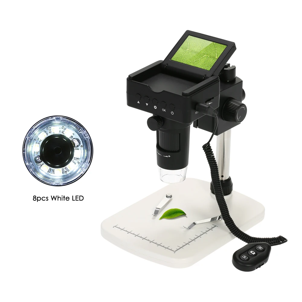 10X-220X Digital Microscope 2.4" LCD 1080P Full HDMI HDMI/AV/USB Output 3.0MP LED Magnifier with Adjustable Stand 8pcs LED Light
10X-220X Digital Microscope 2.4" LCD 1080P Full HDMI HDMI/AV/USB Output 3.0MP LED Magnifier with Adjustable Stand 8pcs LED Light