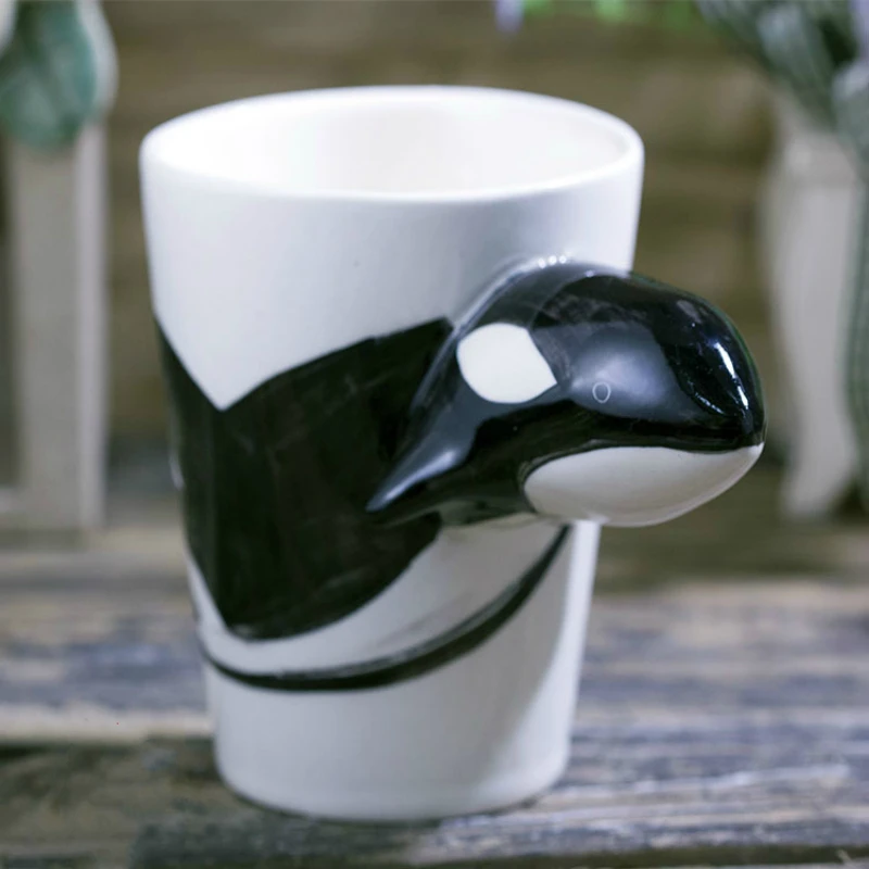 200ml 3D Stereo Animal Coffee Cup Cute whale Cup Hand-painted Creative Cartoon Ceramic Cup Birthday Gift Mug
200ml 3D Stereo Animal Coffee Cup Cute whale Cup Hand-painted Creative Cartoon Ceramic Cup Birthday Gift Mug