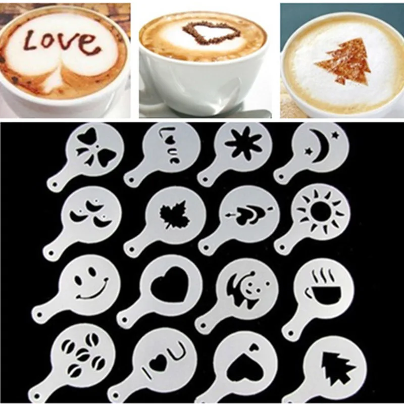 16Pcs Creative Plastic Garland Mold Fancy Printing Model Coffee Foam Spray Template Decor Art Tool WXV Sale
16Pcs Creative Plastic Garland Mold Fancy Printing Model Coffee Foam Spray Template Decor Art Tool WXV Sale