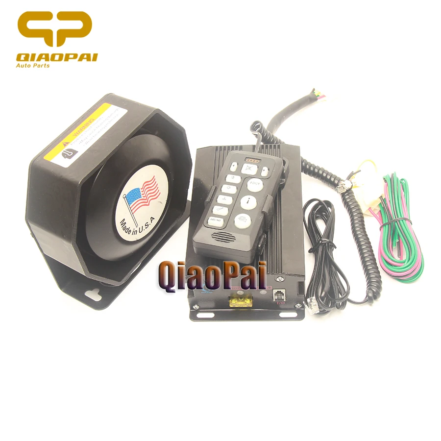 Loud Car Horn 12V 200W Police Siren Amplifier Megaphone Alarm 9 Tones Sound Pa System Warning Electrical Siren Horns Truck Train
Loud Car Horn 12V 200W Police Siren Amplifier Megaphone Alarm 9 Tones Sound Pa System Warning Electrical Siren Horns Truck Train