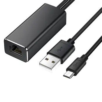 JP-S7 Ethernet Adapter Micro USB to RJ45 Network Card for Fire TV Stick