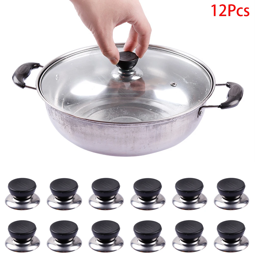 12pcs Anti-hot Cookware Replacement Kitchen Round Pan Holding Universal Screw Pot Cap Knob Cover Accessories Lid Handle Handgrip
12pcs Anti-hot Cookware Replacement Kitchen Round Pan Holding Universal Screw Pot Cap Knob Cover Accessories Lid Handle Handgrip