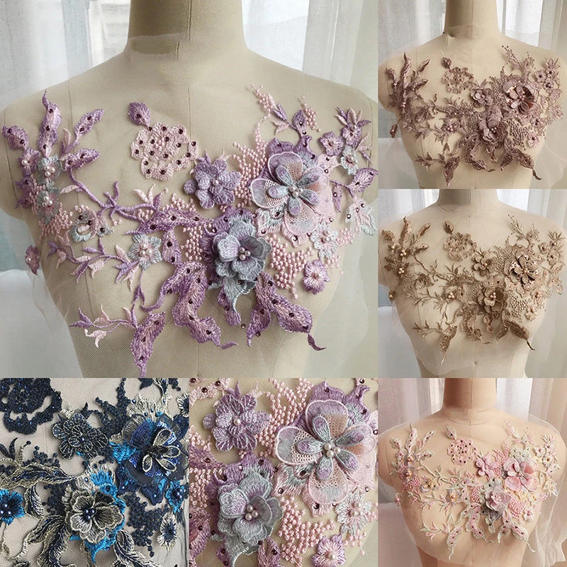 Hot 1pc Lace Bridal Beaded Flowers Embroidery Patches Sticker for Clothes Wedding Decor Dress Iron on Sewing Applique Suppliers
Hot 1pc Lace Bridal Beaded Flowers Embroidery Patches Sticker for Clothes Wedding Decor Dress Iron on Sewing Applique Suppliers