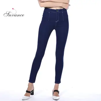 Suvance Fashion Stretchable High Waist Solid Color Denim Cotton Pencil Jeans Spring New Russian Euro Us Size Style Women Trouser
Suvance Fashion Stretchable High Waist Solid Color Denim Cotton Pencil Jeans Spring New Russian Euro Us Size Style Women Trouser