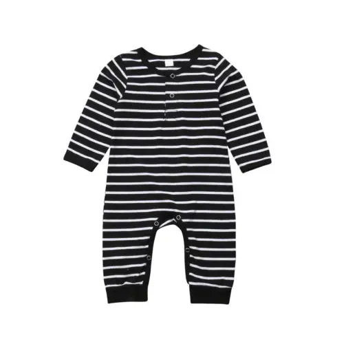 Cotton Toddler Baby Boy Girl Striped Long Sleeve Romper Jumpsuit Clothes Outfit Size 0-24M
Cotton Toddler Baby Boy Girl Striped Long Sleeve Romper Jumpsuit Clothes Outfit Size 0-24M