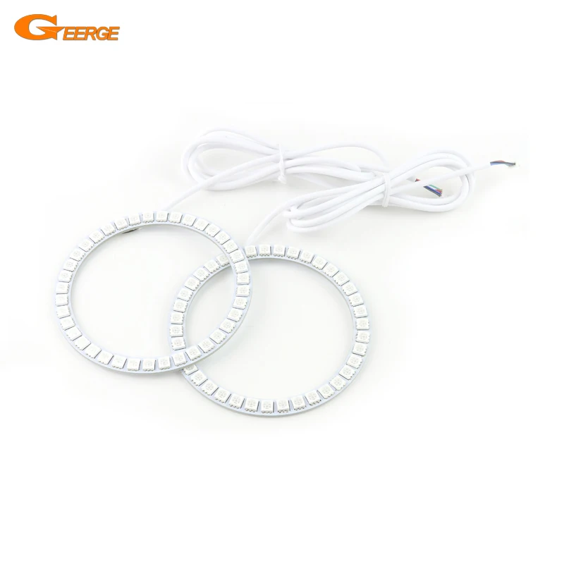 Geerge 2 x RGB led angel eyes halo rings Multi-Color Ultra bright SMD LED, not include Controller, Can't work alone
Geerge 2 x RGB led angel eyes halo rings Multi-Color Ultra bright SMD LED, not include Controller, Can't work alone