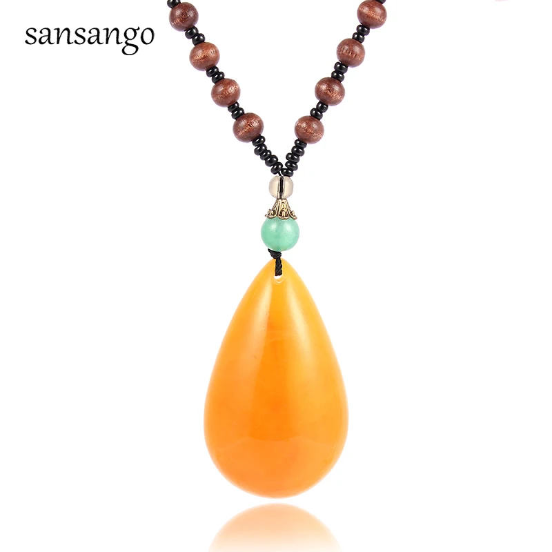 Sansango Wholesale Imitation Beeswax Resin Drop Water Pendants Long Necklace Sweater Chain Wood Beads Neckalce For Women Jewelry
Sansango Wholesale Imitation Beeswax Resin Drop Water Pendants Long Necklace Sweater Chain Wood Beads Neckalce For Women Jewelry