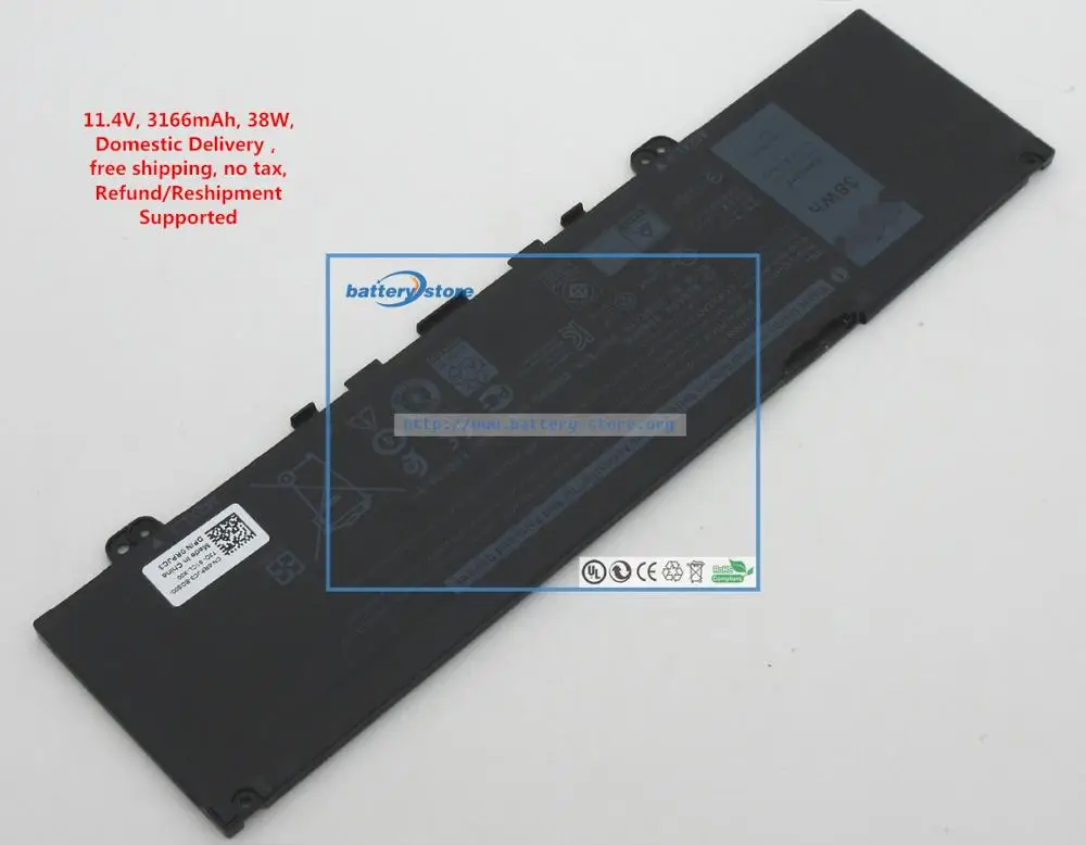 FREE SHIP 11.4V, 38W Genuine battery F62G0 for DELL Inspiron 13 7373,for DELL Inspiron 13 7386, for Dell inspiron 5370
FREE SHIP 11.4V, 38W Genuine battery F62G0 for DELL Inspiron 13 7373,for DELL Inspiron 13 7386, for Dell inspiron 5370