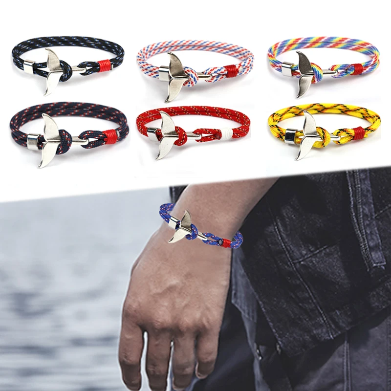 Seaside 2018 New Arrival Rope Chain Couples 1PC Male Wrap Metal Hooks Party Bracelet Whale Tail Men Fish Gifts Nautical Survival
Seaside 2018 New Arrival Rope Chain Couples 1PC Male Wrap Metal Hooks Party Bracelet Whale Tail Men Fish Gifts Nautical Survival