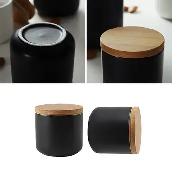 1 pc Natural Design Ceramic Wood Lid Storage Boottle Tank Kitchen Food Tea Pot Sealed Storage Bottle Desktop Decoration
1 pc Natural Design Ceramic Wood Lid Storage Boottle Tank Kitchen Food Tea Pot Sealed Storage Bottle Desktop Decoration