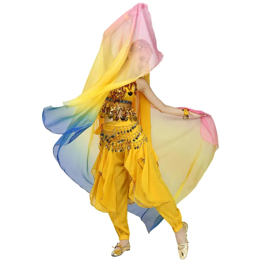 MISSKY Women Imitated Silk Fabric Color Gradient Shawl for Belly Dance Performance
MISSKY Women Imitated Silk Fabric Color Gradient Shawl for Belly Dance Performance
