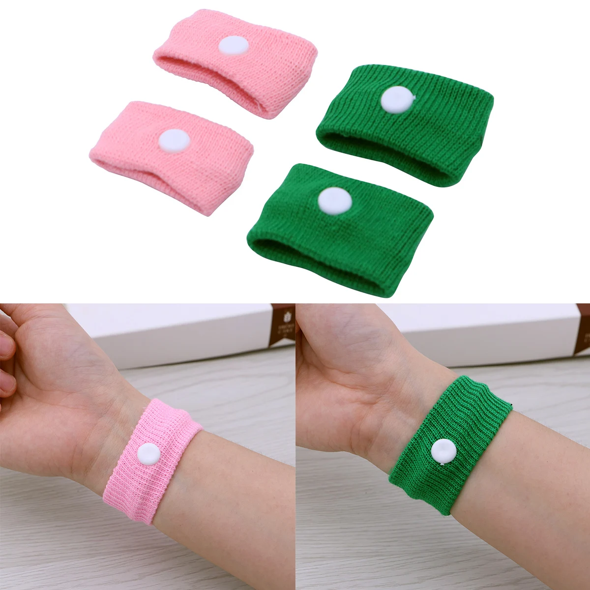2 Pairs Anti-halo Sickness Relief Wristbands Motion Sick Car Flying Pregnancy Sea Trips (Random Color)
2 Pairs Anti-halo Sickness Relief Wristbands Motion Sick Car Flying Pregnancy Sea Trips (Random Color)