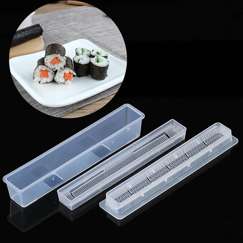 Portable Hand Maker Sushi Tools 3Pcs Non-stick Kitchen Gadgets Cooking Accessories Roll Sushi Maker Rice Mold Sushi Maker Kit
Portable Hand Maker Sushi Tools 3Pcs Non-stick Kitchen Gadgets Cooking Accessories Roll Sushi Maker Rice Mold Sushi Maker Kit