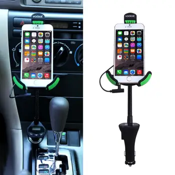 Vodool 360 Rotation Adjustable Car Phone Holder FM Transmitter 5V 3.1A Fast Charger for Smartphone Auto Accessories
Vodool 360 Rotation Adjustable Car Phone Holder FM Transmitter 5V 3.1A Fast Charger for Smartphone Auto Accessories