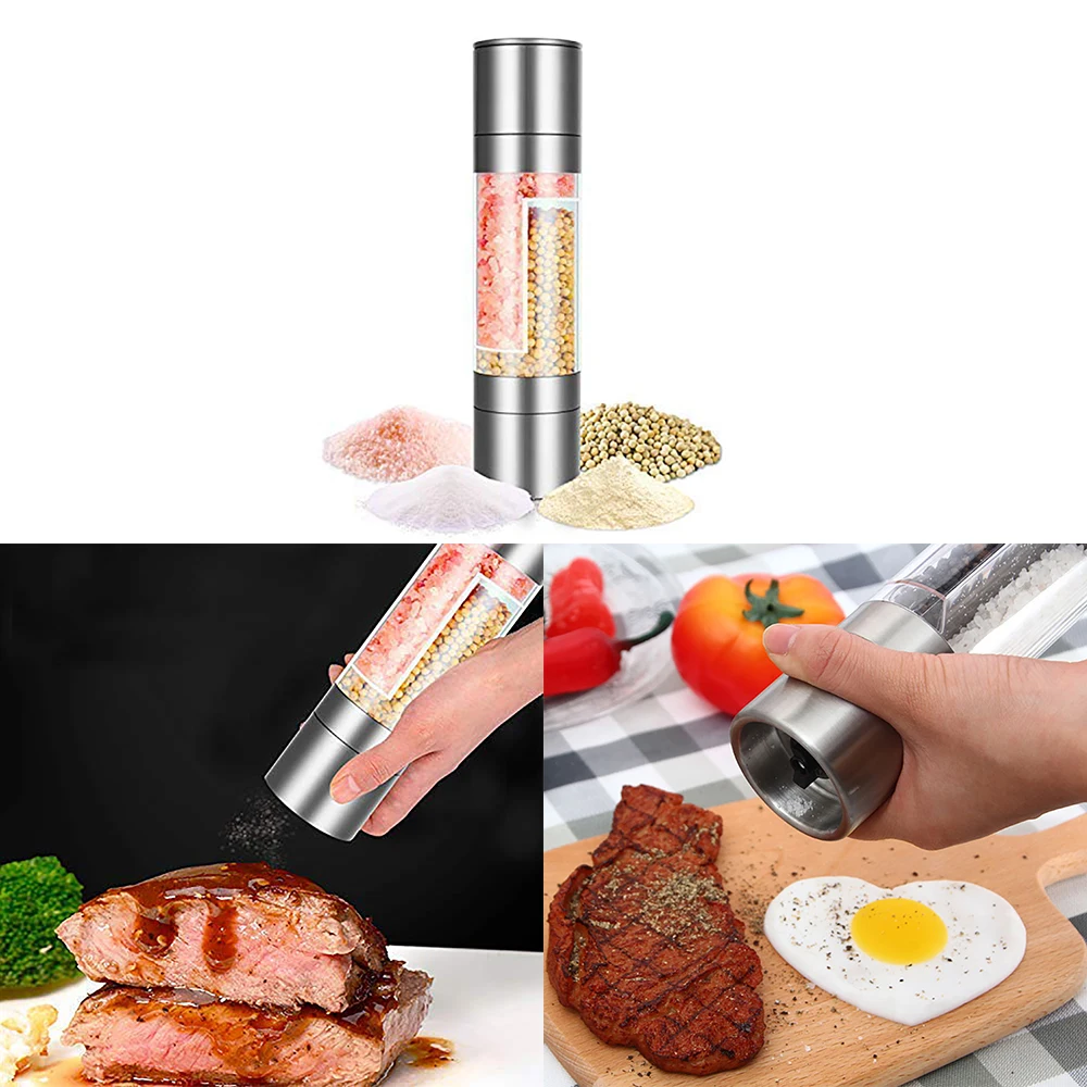 Top Quality 2 In 1 Electric Stainless Steel Pepper Salt Mill Grinder Kitchen Tool Pepper Herb Mill Grinder Kitchen Cooking Tools
Top Quality 2 In 1 Electric Stainless Steel Pepper Salt Mill Grinder Kitchen Tool Pepper Herb Mill Grinder Kitchen Cooking Tools