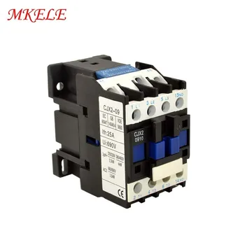 

AC Contactor 9A 3 Phase 3-Pole 1NO CJX2-0910 LC1 Coil Voltage 380V 220V 110V 36V 24V 50/60Hz Din Rail Mounted 3P+1NO Normal Open