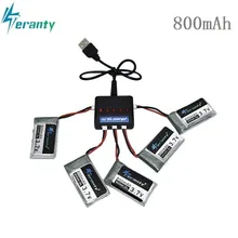 3.7V 800mAh 25c Lipo Battery and 5in1 Charger for Syma X5 X5C X5SC X5SW TK M68 CX-30 K60 905 V931 RC Quadcopter Drone Spare Part
3.7V 800mAh 25c Lipo Battery and 5in1 Charger for Syma X5 X5C X5SC X5SW TK M68 CX-30 K60 905 V931 RC Quadcopter Drone Spare Part