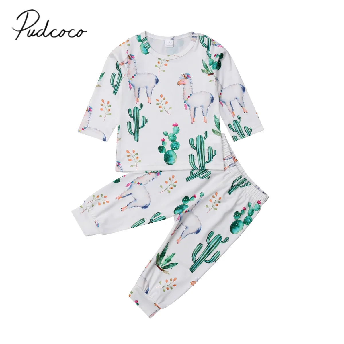 2019 Brand New 0-24M Infant Baby Girls Boys 2PCS Sets Alpaca Cactus Pullover Sweatshirt Tops+Long Pants Outfit Autumn Clothes
2019 Brand New 0-24M Infant Baby Girls Boys 2PCS Sets Alpaca Cactus Pullover Sweatshirt Tops+Long Pants Outfit Autumn Clothes