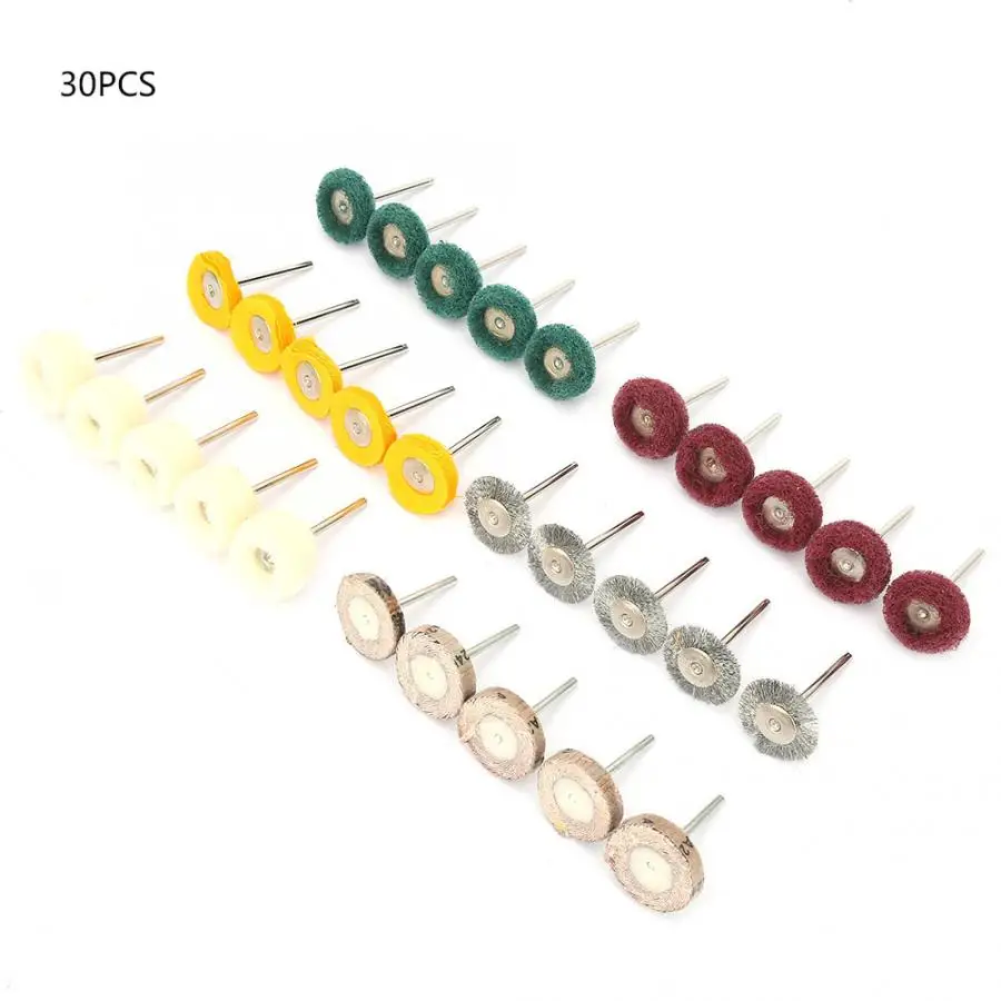 Grinding Wheel 30Pcs 25mm Stainless Steel Wire Brushes Polishing Grinding Accessories
Grinding Wheel 30Pcs 25mm Stainless Steel Wire Brushes Polishing Grinding Accessories